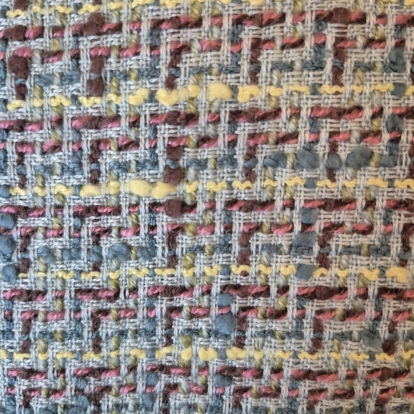 Tape Measure Faux Fur Collar Tweed Jacket - Picture 5 of 8